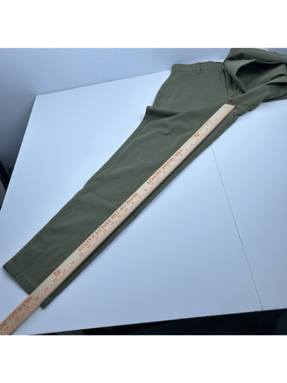 New Men’s Everlane Performance Chino Straight Olive green Pants size 29 x 28 NWT - Picture 4 of 11
